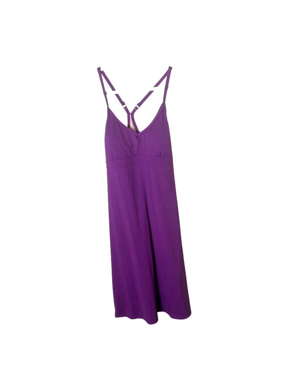 Athleta Shorebreak Swim Dress S Purple Built In Bra Racerback Beach Coverup